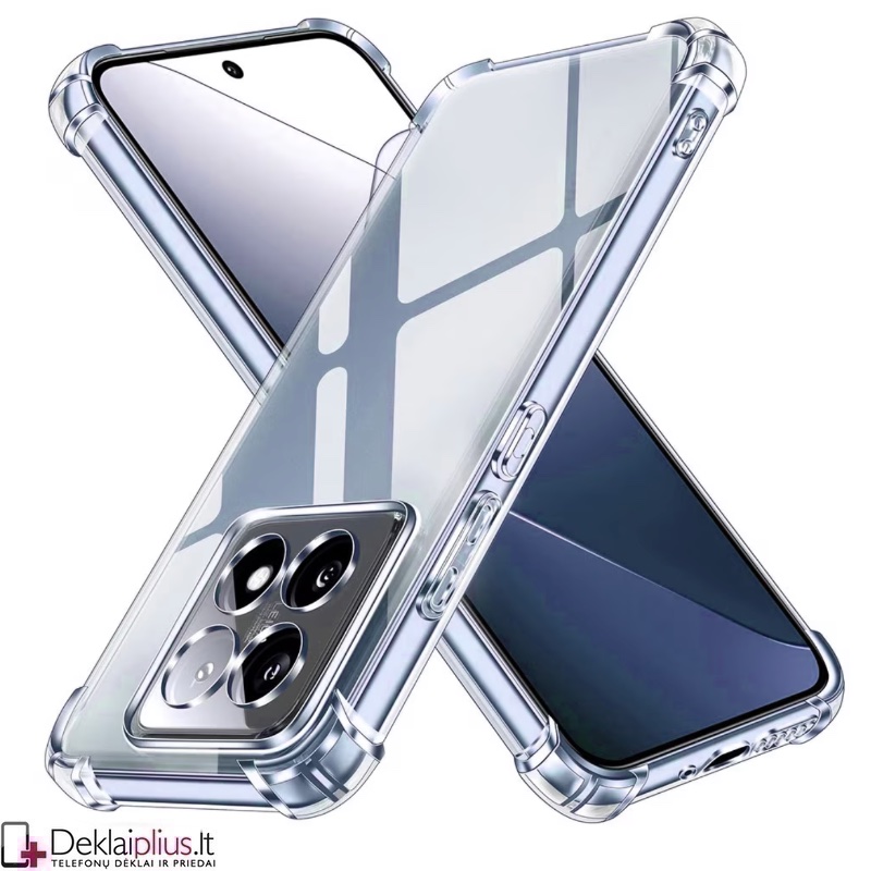 Silikoninis - Anti shock dėklas - su kameros apsauga - skaidrus (Motorola Moto G15 Power/G15/G17 Power/G17) Silikoninis - Anti shock dėklas - su kameros apsauga - skaidrus (Motorola Moto G15 Power/G15/G17 Power/G17)